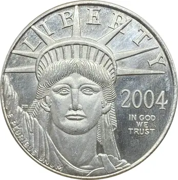 Jungtinių Amerikos valstijų 2004 Metų Laisvės Statula 100 Dolerių Erelis tauriųjų metalų Monetų Sidabrą, Sidabro Kopijuoti Progines Monetas