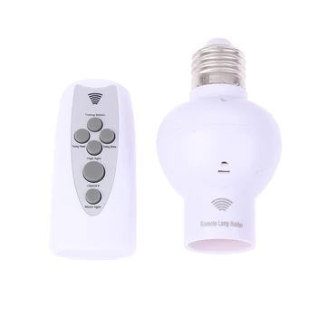 LED, Energiją taupančios Lemputės Universalus Nuotolinio Valdymo Lempos Laikiklis Konverteris Pažangi Belaidžio Nuotolinio Valdymo Lempos Bazės E27 220V